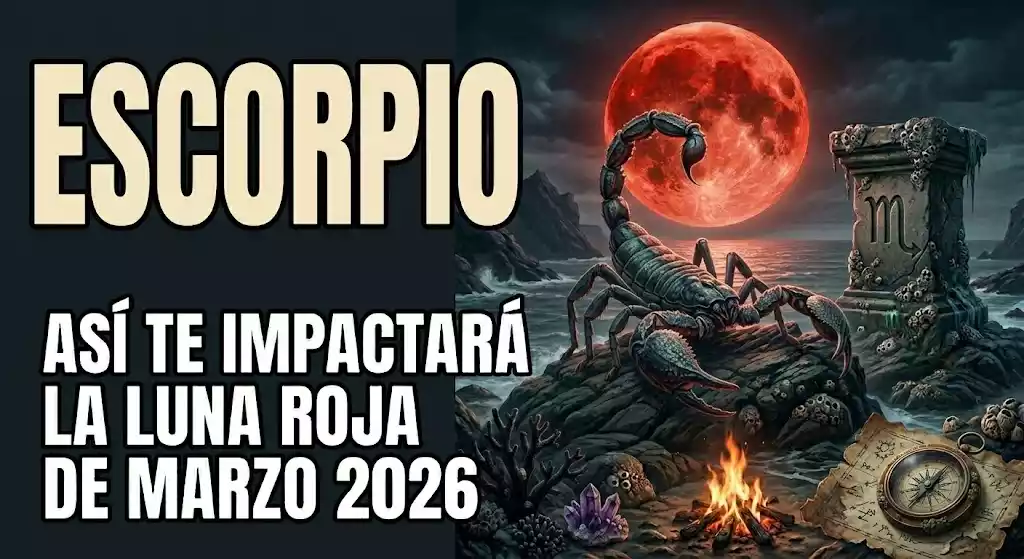 ESCORPIO LUNA ROJA MARZO 2026